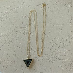 Anna Beck Gold Hematite Pendant Necklace